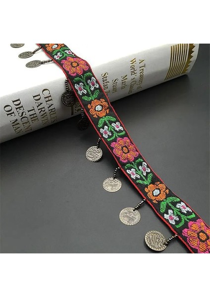 30 mm Genişlik Stili 1 Yard Vintage Etnik Nakış Dantel Şerit Püskül Fringe Trim Metal Charms Dıy Dikiş Konfeksiyon Ayakkabı Çanta Malzemeleri Aksesuar (Yurt Dışından)
