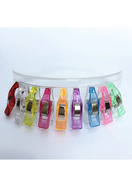 Şeffaf Cusp Stili Ack Plastik Klipler Yorgan Kapitone Klip Dıy El Sanatları Aracı Renkli Patchwork Dikiş Aksesuarları Kenar Kelepçesi Giysi Klipsi (Yurt Dışından) indirimleri