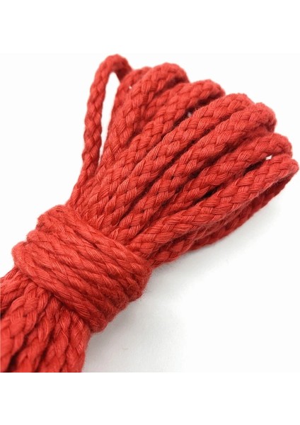 No.4 Tarzı 5 Yards 5mm Pamuk Halat Dekoratif Bükülmüş Örgülü Kordon Halat El Yapımı Dekorasyon Için Dıy Kordon Ficelles Couleurs Iplik Kordon (Yurt Dışından)