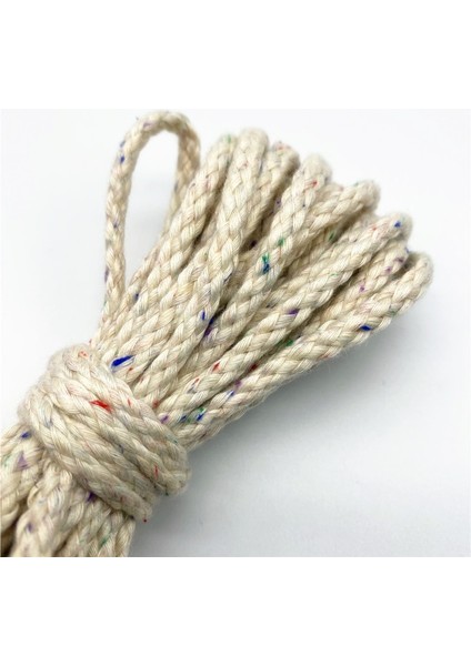 No.4 Tarzı 5 Yards 5mm Pamuk Halat Dekoratif Bükülmüş Örgülü Kordon Halat El Yapımı Dekorasyon Için Dıy Kordon Ficelles Couleurs Iplik Kordon (Yurt Dışından) fırsatları
