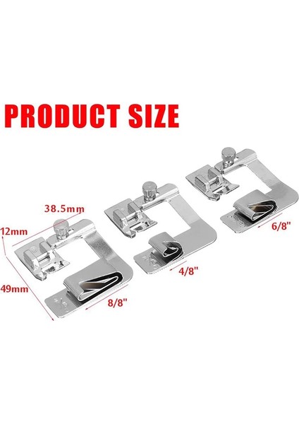 Tip 2 Stili Ayak Baskı Rulo Etek Ayakları Yerli Dikiş Makinesi Brother Şarkıcı Janome Babylock Juki Dikiş Düşük Saplı Makine Aksesuarı (Yurt Dışından)