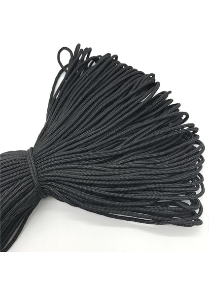 Siyah Stil 10YARDSLOT 2mm Katı Paraşüt Kordonu Ipi Halat Mil Spec Tip Bir Strand Tırmanma Kampı Hayatta Kalma Ekipmanları Paracord (Yurt Dışından)