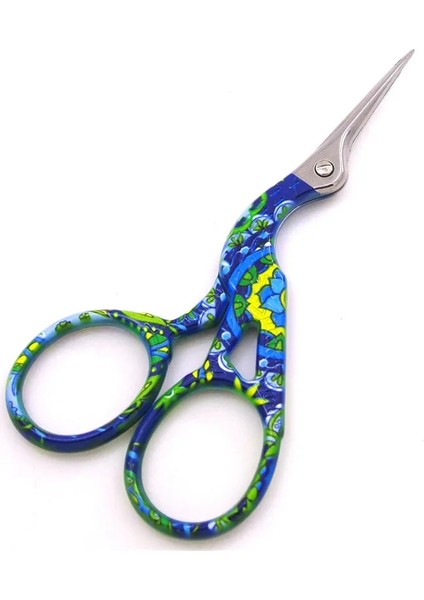 Mavi Çiçek Stili Süper Güzel Baskı Profesyonel Dikiş Veya Ofis Malzemeleri Kağıt Veya Vintage Pembe Mini Leylek Veya Kumaş Kesici (Yurt Dışından)