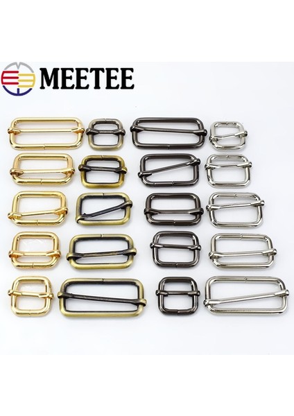 Pirinç Tarzı 25 mm 5 Adet Metal Slaytlar Tri-Glides Makaralı Tokalar Çanta Askısı Kaydırıcı Ayar Kemer Tokası Çanta Dıy Konfeksiyon Aksesuarları (Yurt Dışından)