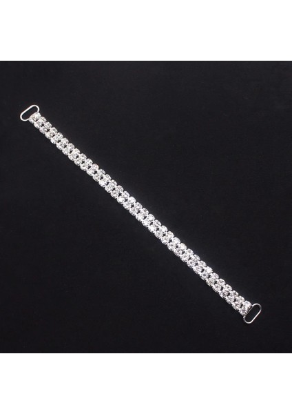 Glamour 2 Sıra Tam Temizle Kristal Taklidi Bikini Konnektörleri Toka Metal Zincir Yüzme Giyim Bikini Dekorasyonu Için (Yurt Dışından) modelleri