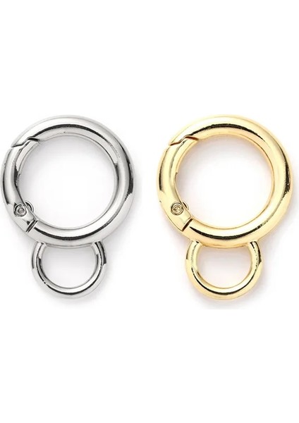 10 Gümüş 10 Altın Stili 28MM mm Yaylı Toka Metal Açık Halka Bagaj Aksesuarları Peluş Top Kolye Anahtarlık Çanta Kemer Kayışı Toka Köpek Zinciri Çıtçıt (Yurt Dışından) indirimleri