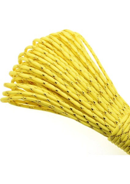 Sarı Stil Yeni Altın Gümüş Kordon Aracord Paraşüt Kordon Ipi Mil Spec Tip Iıı 7 Strand Core 100 Ft 19 Renk (Yurt Dışından)
