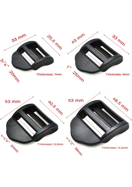 Dokuma Boyutu 32MM Tarzı 10 Parça Sırt Çantası Askıları Dokuma Için Plastik Siyah Merdiven Kilidi Kaydırıcı Serbest Bırakma Tokaları (Yurt Dışından) fiyatları