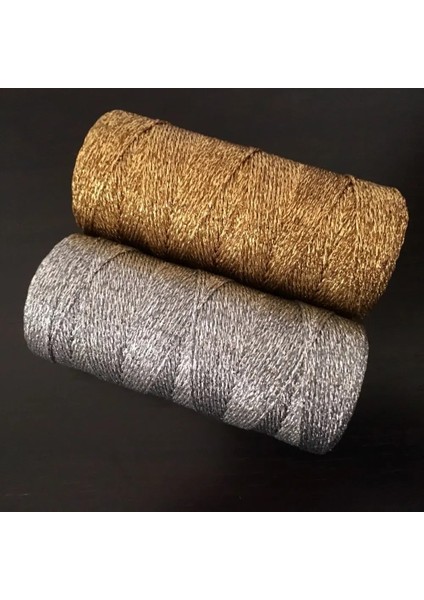 Tüm Altın Gümüş Tarzı Fırıncı Sicim Çizgili 110 YARD12PLY Çizgili Dıy Metalik Altın Altın Gümüş Büküm Halat Fırıncı Ipleri Zanaat Hediye Paketleme Makaraları (Yurt Dışından)