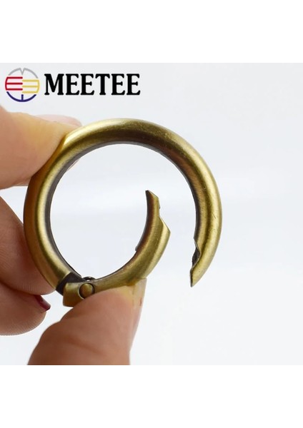 Silahsiyah Stil 12 mm mm Meetee Metal Yay O Dee Yüzük Açılabilir Anahtarlık Tetik Çıtçıt Klipsli Çanta Kemer Kayışı Zincir Tokaları Aksesuarlar (Yurt Dışından) indirimleri