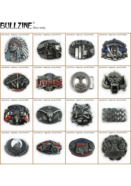 FP-02602 Stili Bullzine Çinko Alaşım Retro Hint Kafatası Batı Müzik Grubu Kemer Tokası Lüks Batı Celtic Motor Kemer Tokası (Yurt Dışından)