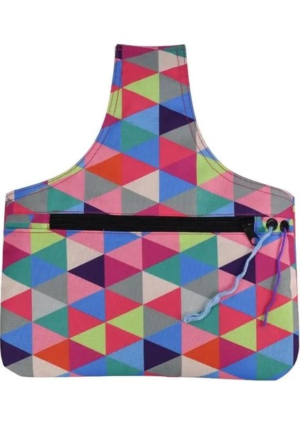 Bir Stil Örgü Ipliği Yuvarlak Tığ Çanta Su Geçirmez Iplik Tığ Örgü Çanta Saklama Sepeti Dıy Craft Organizatör Dikiş Aracı Aksesuarları Çanta (Yurt Dışından)