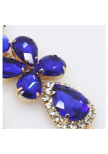 No.2 Kraliyet Mavisi Stili 2018 Yeni Char Akrilik Zincir Dıy Konfeksiyon Dikiş Aksesuarları Metal Kristal Rhinestone Bikini Konnektörler Toka (Yurt Dışından)