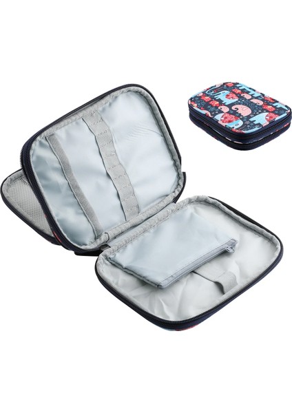 Koyu Haki Stili Koknıt Boş Örgü Iğneleri Kılıf Seyahat Depolama Organizatör Yuvarlak Örgü Iğneleri ve Diğer Aksesuarlar Için Saklama Çantası (Yurt Dışından)