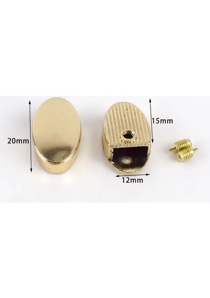 BF232-LIGHTGOLD-12MM Stili Metal Fermuarlar Çekme Kuyruk Kilidi Klip Tokaları Fermuar Kordon Durdurma Fişi Başlı Vida Dıy Çanta Deri Donanım Aksesuarları El Sanatları (Yurt Dışından)