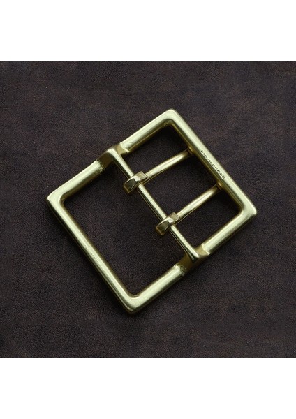 40MM Dikdörtgen Stili mm Katı Pirinç Kemer Tokası Çift Pimli Iki Halka Süper Geniş ve Kalın Dıy Leathercraft Donanım Tokaları (Yurt Dışından) fırsatları