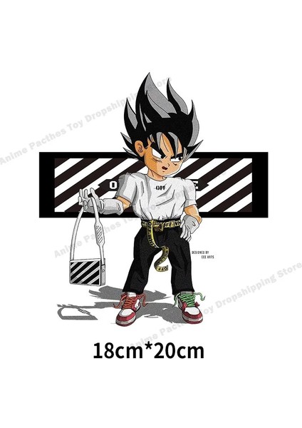 Siyah Nikel Tarzı Dragon Ball Z Goku Giyim Için Yamalar Isı Transferi Anime Giysiler Için Çıkartmalar Demir On Yamalar Erkekler Için Giysiler Için Özel (Yurt Dışından) fiyatları