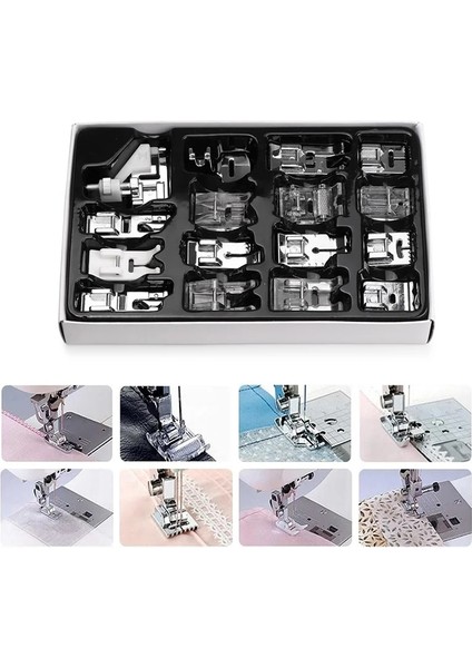 Ewing Makinası Baskı Ayağı Seti Kutulu Brother Singer Janom Dikiş Makinaları Ayak Aletleri Aksesuar Dikiş Aleti (Yurt Dışından)