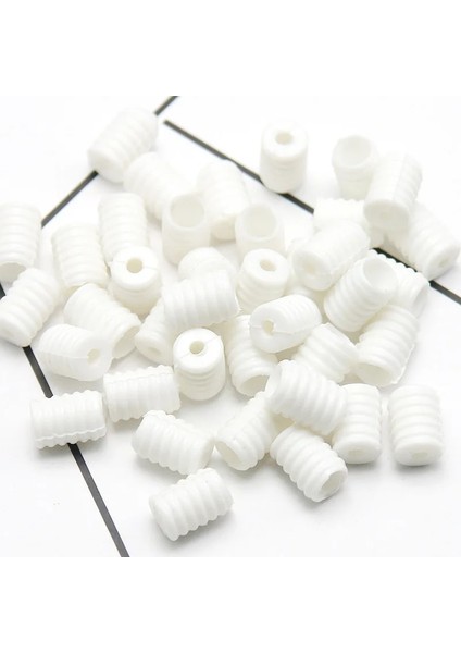 Beyaz Dişli Tarzı 100 Adet Yüz Maskesi Ayar Tokası Pvc Silikon Maske Kulak Askısı Elastik Bant Ip Tokası Kaymayı Önlemek Için Ayar Tokası (Yurt Dışından)