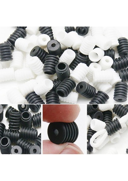 Beyaz Dişli Tarzı 100 Adet Yüz Maskesi Ayar Tokası Pvc Silikon Maske Kulak Askısı Elastik Bant Ip Tokası Kaymayı Önlemek Için Ayar Tokası (Yurt Dışından) modelleri