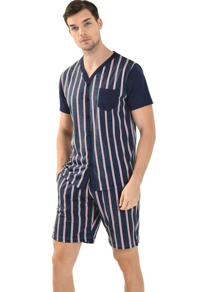Viskon 3'Lü Erkek Pijama Takımı