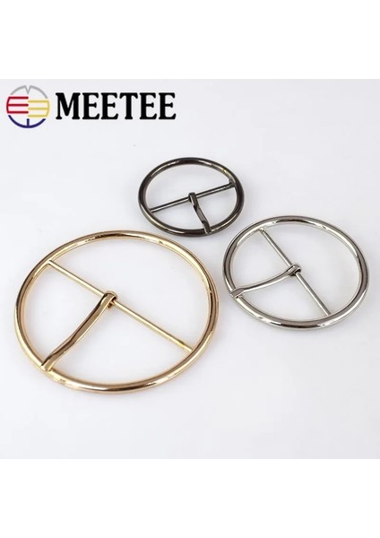 Gümüş Tarzı 35 mm 4 Adet Meetee mm Yuvarlak Metal Kemer Tokası Ayarlamak Pin Tokaları Dıy Kadın Ceket Dikiş Düğmeleri Çanta Giyim Dekor Aksesuarları (Yurt Dışından) indirimleri