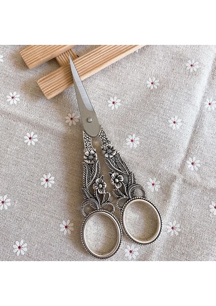 Gümüş Tarzı Paslanmaz Çelik Vintage Ors Dikiş Kumaş Kesici Nakış Veya Kuyruk Ipliği Veya Dikiş Makası Için Aletler (Yurt Dışından)