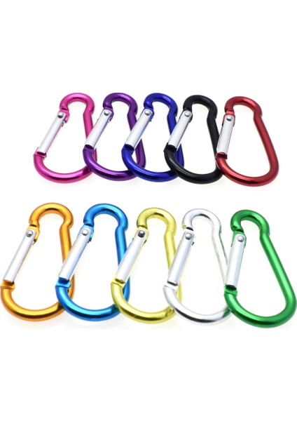 Kırmızı Stil Paracord Açık Hava Etkinlikleri Yürüyüş Kamp 10 Renk Için Alüminyum Karabina Snap Kanca Anahtarlık (Yurt Dışından) modelleri