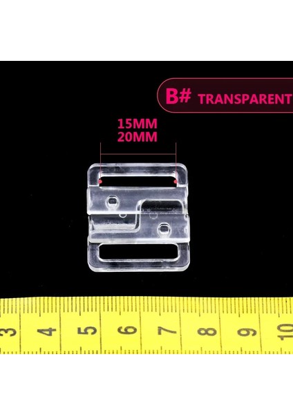 B Şeffaf Stil 11 mm Dikiş Iç Çamaşırı Bikini Sutyen Klipler Toka El Yapımı Için Plastik Naylon Toka Ön Sutyen Aksesuarları (Yurt Dışından)
