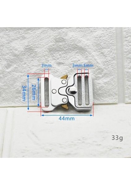 GÜMÜŞ-26MM Tarzı 4 Adet Meetee Pc Idmm Metal Serbest Bırakma Tokaları Açık Taktikler Kemer Kayışı Dokuma Ayar Tokası Dıy Giyim Aksesuarı YK032 (Yurt Dışından)