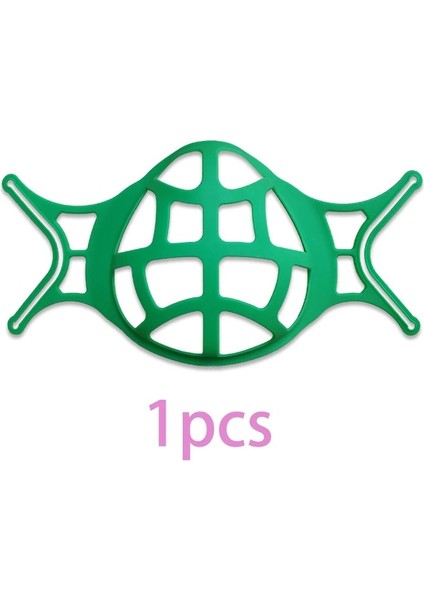 1 Adet Yeşil Stil 3D Nefes Alabilir Yüz Maskeleri Filtreler Tutucu Silikon Maske Iç Ped Desteği Yardım Yastık Braketi Yardım Standı Ev Gereçleri (Yurt Dışından)