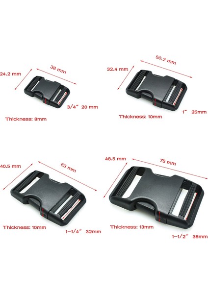 Dokuma Boyutu 25MM Tarzı 1pcslot Yan Serbest Bırakma Tokası Çift Ayarlanabilir Kemerler Taktik Sırt Çantası Askıları Dokuma Çanta Parçaları Aksesuarları (Yurt Dışından) modelleri