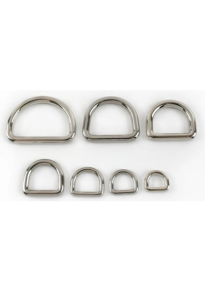 Gümüş Tarzı 10 mm mm Metal O D Halka Tokaları Çanta Sırt Çantası Askısı Kemer Köpek Yaka Dokuma Toka Dıy Deri El Sanatları G (Yurt Dışından)