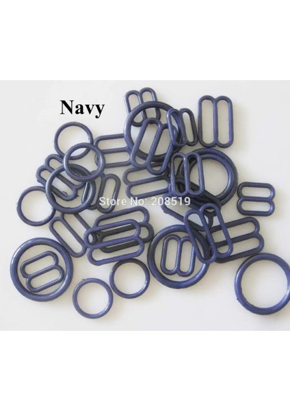 Gösteri Tarzı Olarak Donanma 15MM Kemer Sığdır Nbnlaf Sütyen Tokaları (O Ring + 8 Slider) Renkli Plastik Toka Düğmeleri Iç Giyim Aksesuarları (Yurt Dışından)