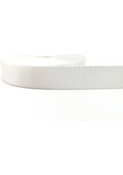 Beyaz Stil 2 Metre Yüksek Li Kayış Naylon Dokuma Balıksırtı Desen Sırt Çantası Çemberleme Dikiş Çanta Kemer Aksesuarları (Yurt Dışından)