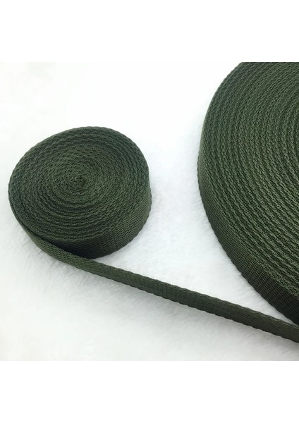 Ordu Yeşili Tarzı 10 Yards Uzunluk 1 Inç (25MM) Askı Naylon Dokuma Sırt Çantası Çemberleme Çantaları El Sanatları (Yurt Dışından)