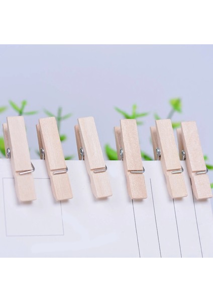 Adet Doğal Mring Ahşap Klipler Elbise Fotoğraf Kağıdı Peg Lotheraft Klipler Parti Ev Dekorasyonu (Yurt Dışından) fiyatları