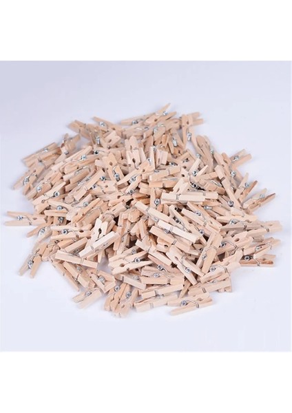 Adet Doğal Mring Ahşap Klipler Elbise Fotoğraf Kağıdı Peg Lotheraft Klipler Parti Ev Dekorasyonu (Yurt Dışından) fırsatları