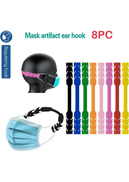 10 Adet Gri Stil Maske Tutucu Ayarlanabilir Kaymaz Maske Kulak Sapları Uzatma Kancası Yüz Maskeleri Toka Porta Mascararilla Ataşe Maske Aksesuarı (Yurt Dışından)