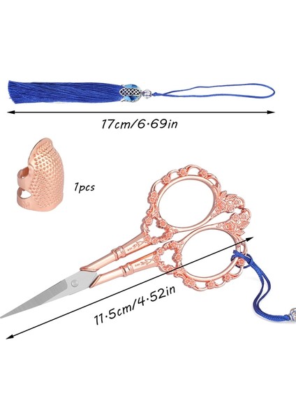 1 Stili Yazın Shwakk Vintage Paslanmaz Çelik Dikiş Veya Püskül Yüksük ile Terzi Nakış Veya El Yapımı Çalışma Dıy Araçları Için (Yurt Dışından) modelleri