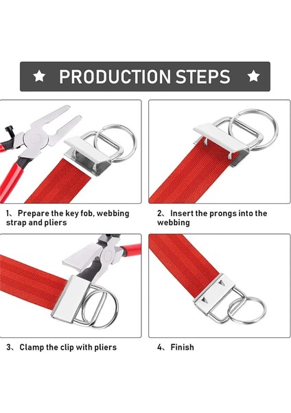 Pense Tarzı ile 20 Adet Pcs Dokuma Kuyruk Klipsi Anahtarlık Donanım Anahtarlık Bölünmüş Yüzük Bilek Bilekleri Için Alet Pensesi ile Pamuk Kuyruk Klipsi (Yurt Dışından) fırsatları