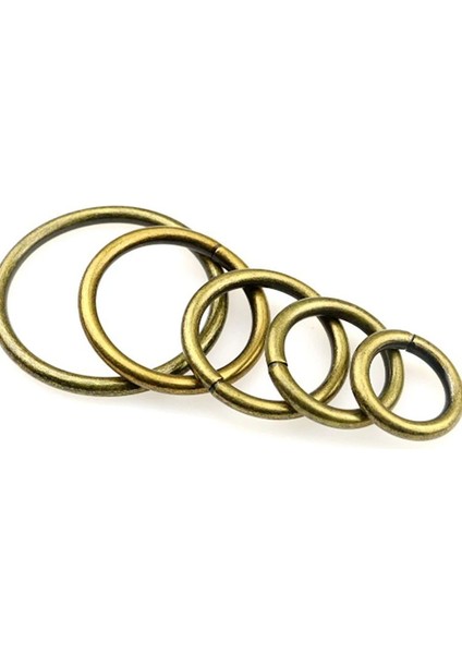 Bronz Tarzı 20MM-20 Adet Meetee Metal O Şekli Halka Toka Daire Bağlantı Kancası Dıy Çanta Askı Kemer Köpek Yaka Parçaları Aksesuar (Yurt Dışından)