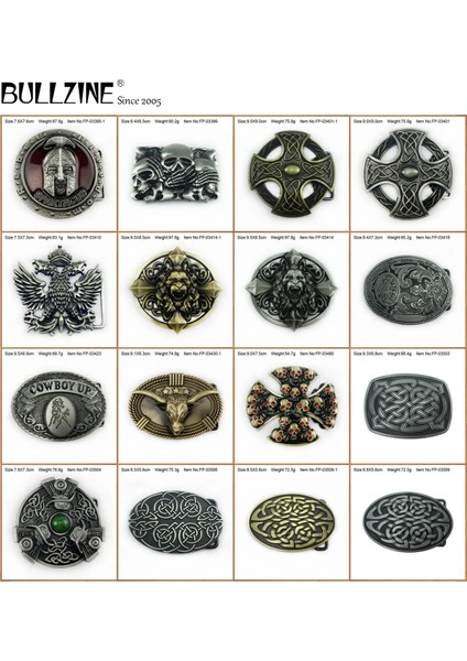 FP-03423 Stili Bullzine Çinko Alaşımı Retro Kafatası Aslan Kafa Batı Celtic Kemer Tokası Boğa Başı Çapraz Müzik Filmi Kemer Tokası (Yurt Dışından) fiyatları