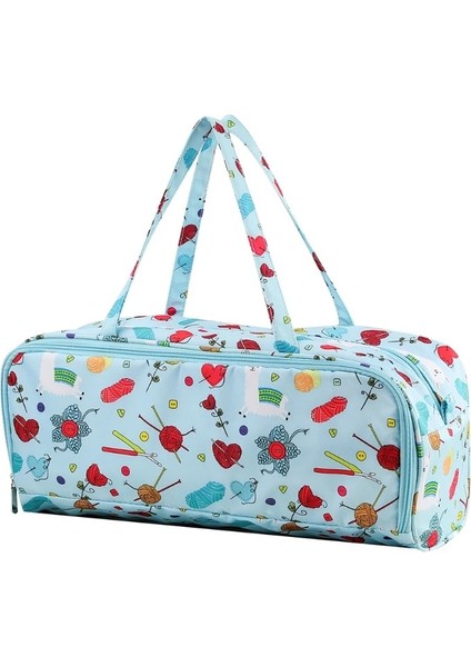 No.1 Tarzı Dıy Örgü Çanta Iplik Depolama Organizatör Ev Günlük Tote Oragnizer Tığ Sepeti Çile Örgü Iğneleri Için (Yurt Dışından)