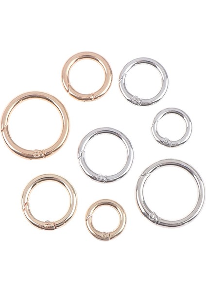 SV33 Stili 2 Adet Metal Yaylı O-Ring Tokaları Klipler Yuvarlak Itme Tetik Yaylı Kancalar Karabina Çantalar Çanta Tokaları Karabina Çanta Aksesuarları (Yurt Dışından) fırsatları