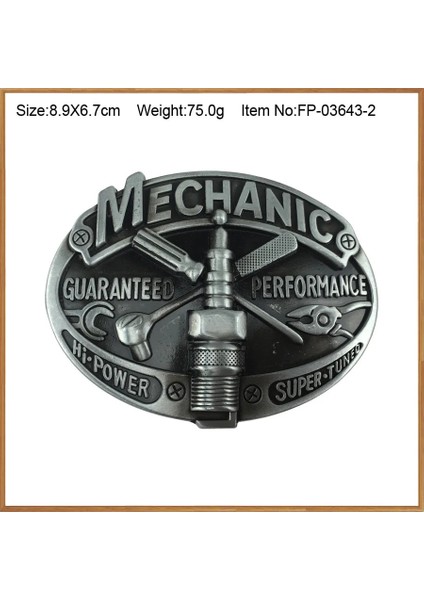 Mekanik Boş Stil Buckleclub Retro Batı Kaynakçı Kot Hediye Kemer Tokası Fp Kalaylı F Erkekler Için 4 cm Genişlik Döngü (Yurt Dışından)