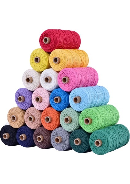 Şarap Kırmızısı Tarzı 3mm Pamuk Kordon Renkli Halat Kordon Bej Bükülmüş Makrome Kordon Dize Dıy Craft Ev Tekstili Düğün Dekoratif Tedarik 110 Yards (Yurt Dışından) indirimleri