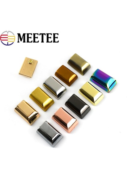 Krom Stili 10MM-10 Adet Adet Metal Fermuar Çekme Kuyruk Kilidi Klip Tokalar Halat Kordon Durdurma Fiş Başlı Vida Dıy Çanta Deri Donanım Aksesuarları H (Yurt Dışından) fiyatları