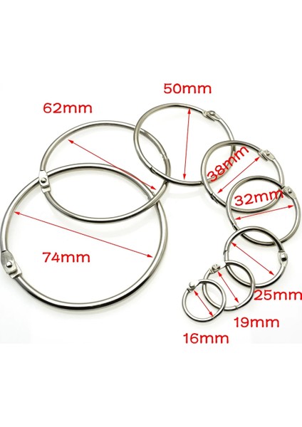 Iç Çap 38MM Stili 20 Adet Gevşek Yaprak Kitap Bağlayıcı Menteşe Yapış O Ring Kilitleme Anahtarlık Metal El Sanatları Parçaları (Yurt Dışından) fiyatları