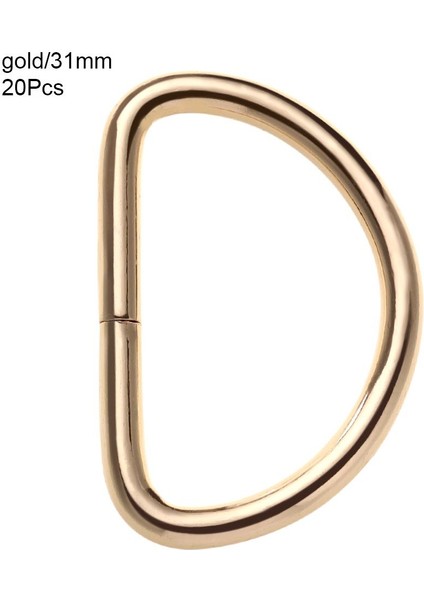 Altın Tarzı 16MM Et Çok Amaçlı Yarım Daire Çinko Alaşımlı D-Şekilli Yüzükler Metal Toka Klipsleri Köpek Tasmaları Bagaj Bağlama Tokası Dıy Aksesuar (Yurt Dışından)